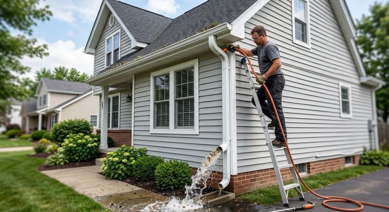 Downspout Snaking in Pittsburgh, PA
