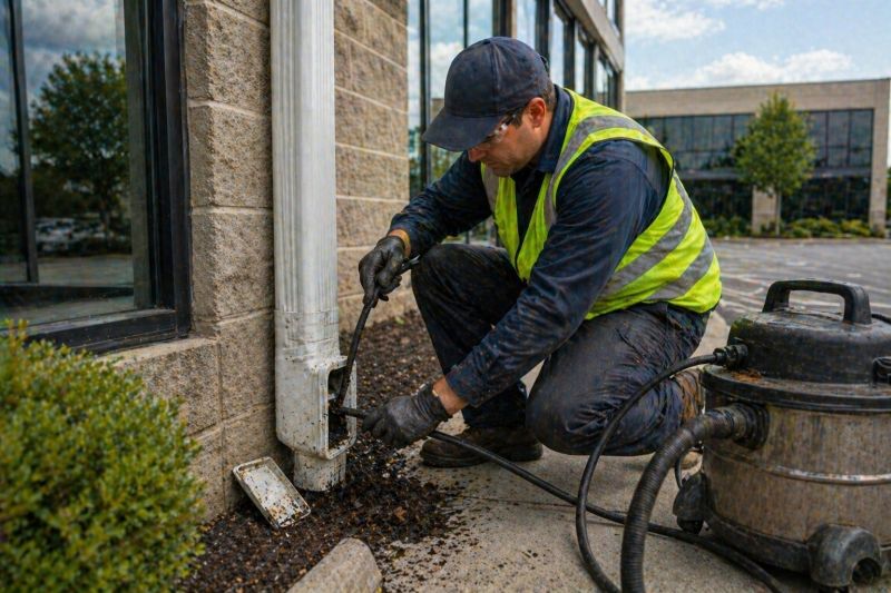 Downspout Unclogging